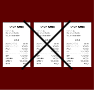 レシート複数同時撮影